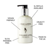 Cole & Lewis Wild Fig & Iris Hand & Body Lotion 300ml