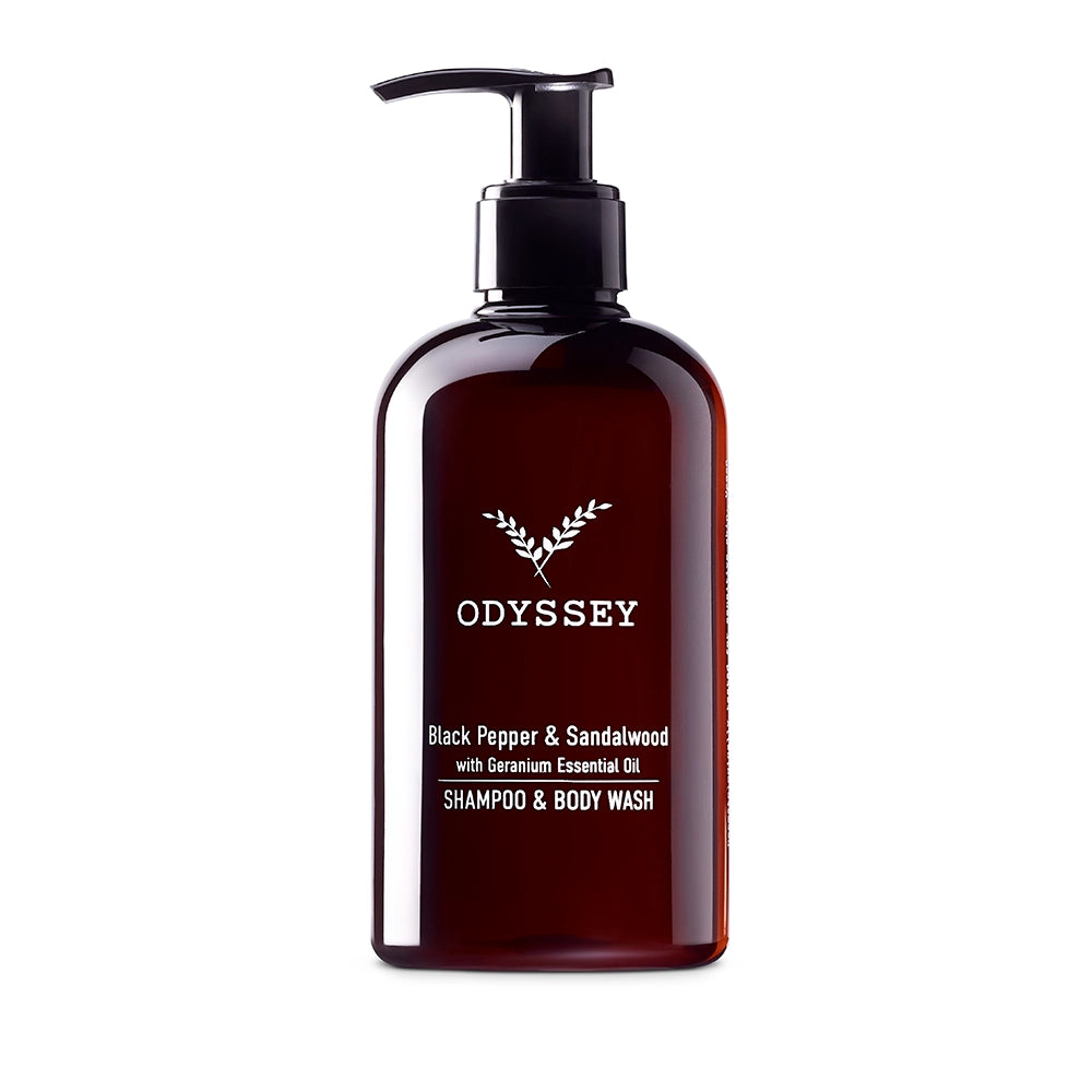 Odyssey Black Pepper & Sandalwood Shampoo & Body Wash 300ml