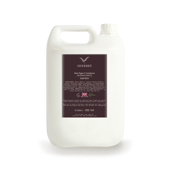 Odyssey Black Pepper & Sandalwood Hand Wash 5L