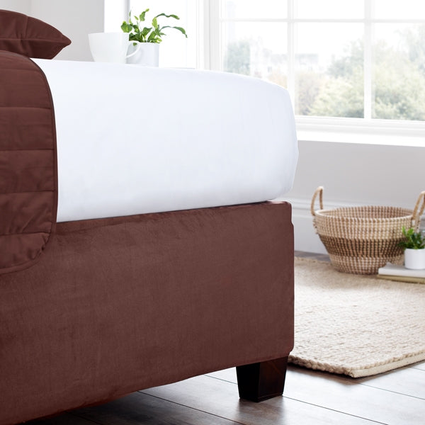 Faux Suede Bed Base Wrap