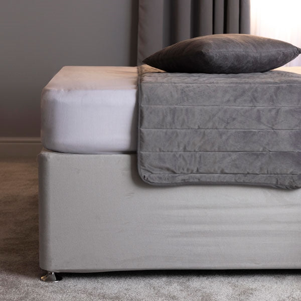 Faux Suede Bed Base Wrap