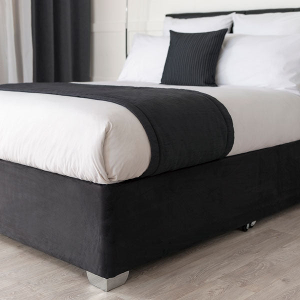 Faux Suede Bed Base Wrap