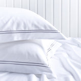 Luxury Corded Egyptian Cotton 300 Thread Count Oxford Pillowcase - Pair