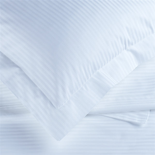 Luxury Cotton Micro Stripe 300 Thread Count Oxford Pillowcase - Pair