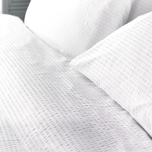 Luxury Cotton Seersucker 200 Thread Count Duvet Cover Set