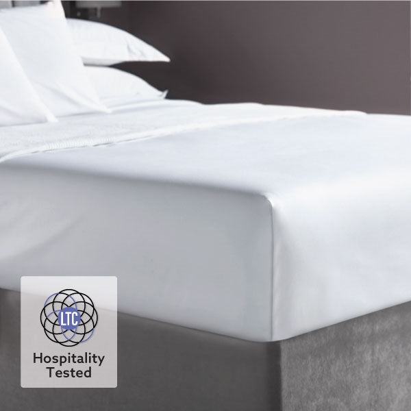 Classic Cotton Percale 200 Thread Count Duvet Cover - White