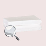 White Fitted Cotton Cot Sheet - Pair