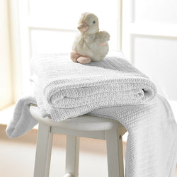 Cellular Cotton Cot Blanket