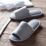 Washable Slippers with Open Toe - Silver Grey