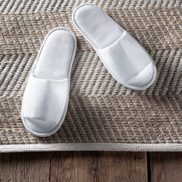 Polyester Terry Slippers - Pack of 100 Pairs