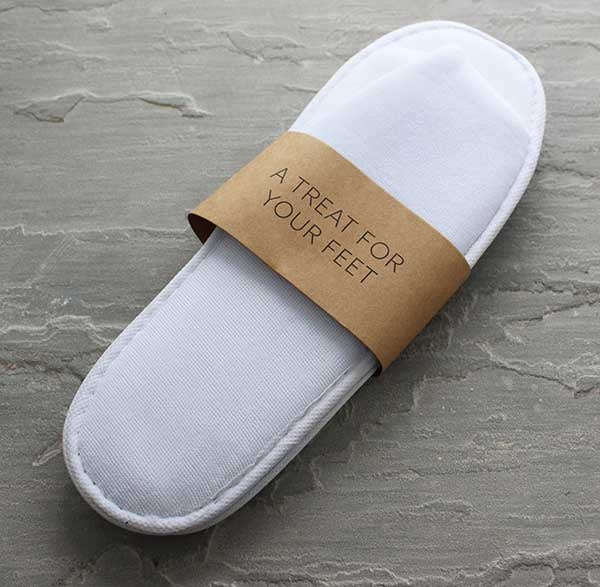 Polyester Terry Slippers - Pack of 100 Pairs