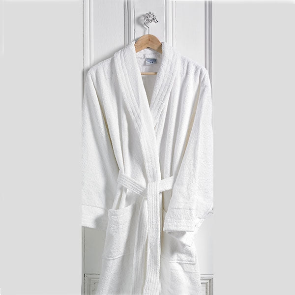 Classic Terry Cotton Bathrobe - White