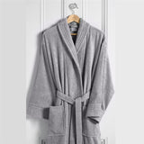 Classic Terry Cotton Bathrobe - Silver Grey