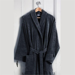 Classic Terry Cotton Bathrobe - Anthracite