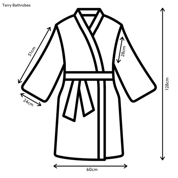 Classic Terry Cotton Bathrobe - Anthracite