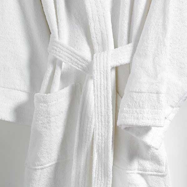 Spare Belt For Classic Terry Cotton Bathrobe - White