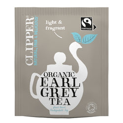 Clipper Fairtrade Organic Earl Grey Tea Bags - Tag & Envelope