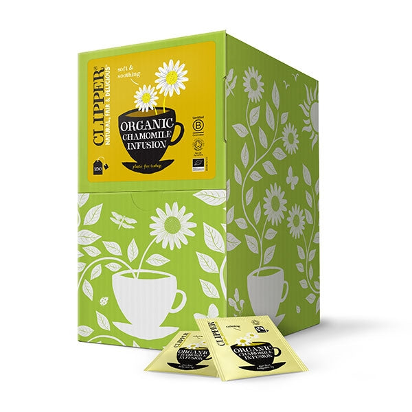 Clipper Fairtrade Organic Chamomile Tea Bags - Tag & Envelope