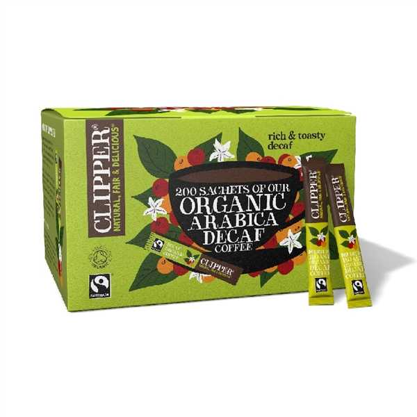 Clipper Fairtrade Organic Decaf Coffee Sticks