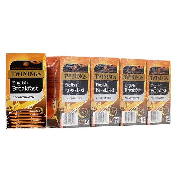 Twinings Decaf Breakfast Tea Bags (Tag & Envelope) - Pack of 20