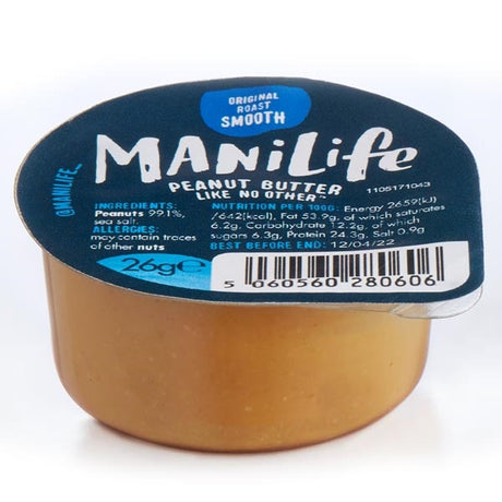 ManiLife Smooth Peanut Butter 26g - Pack of 48