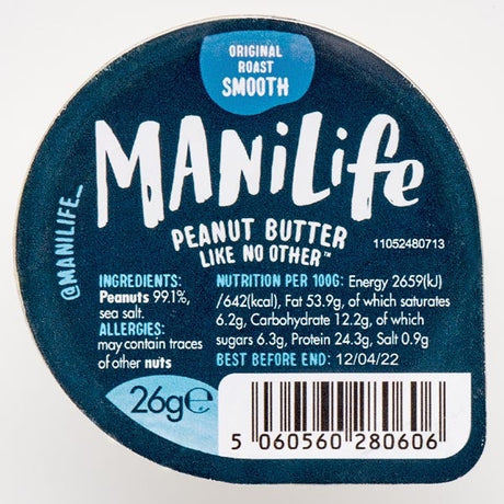 ManiLife Smooth Peanut Butter 26g - Pack of 48