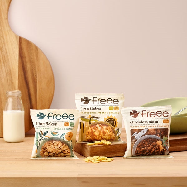 Freee Gluten-Free Organic Fibre Flakes Portion Packs - Pack of 20