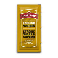 Harrisons English Mustard Sachet - Pack Of 200