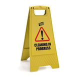 "Caution Wet Floor" / "Cleaning In Progress" Freestanding Sign