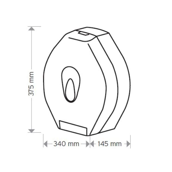 Jumbo Toilet Roll Dispenser