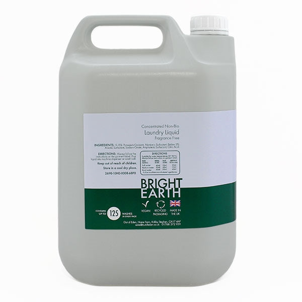 Bright Earth Non-Bio Laundry Liquid 5L - 125 Washes