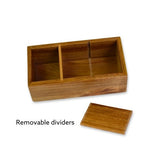 Acacia Wooden Refreshments Holder