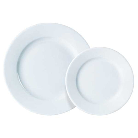 Vitrified Hotelware Wide Rimmed Plate 26cm - Pack of 6