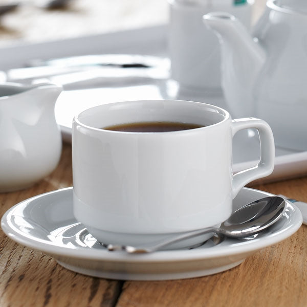 Vitrified Hotelware Double Well Saucer 15cm - Pack of 6