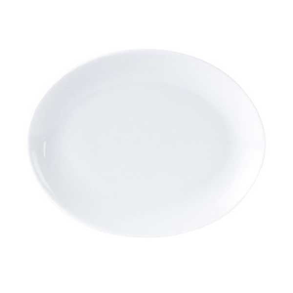 Toughened Oval Serving Plate 36cm