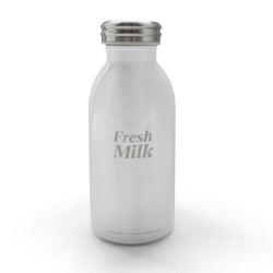 Insulated 'Fresh Milk' Bottle 350ml - White