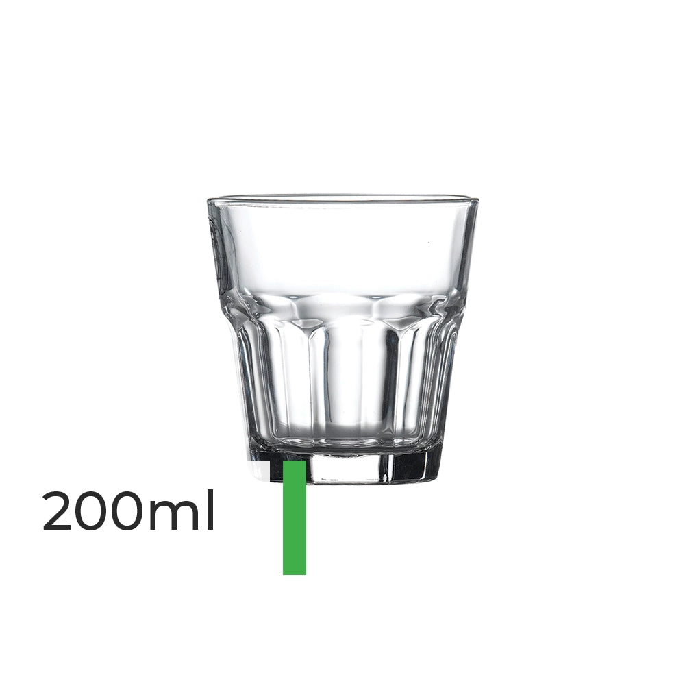 Toughened Tumbler Glasses - Pack of 6