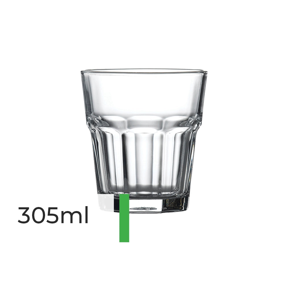 Toughened Tumbler Glasses - Pack of 6