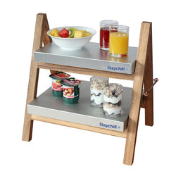 Acacia Wood Buffet Stand with Staychill Trays