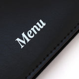 Faux Leather Menu Holder A4 - Black