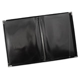 Faux Leather Menu Holder A4 - Black