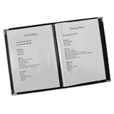 Faux Leather Menu Holder A4 - Black