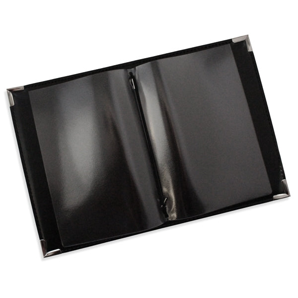 Faux Leather Menu Holder A5 - Black