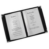 Faux Leather Menu Holder A5 - Black