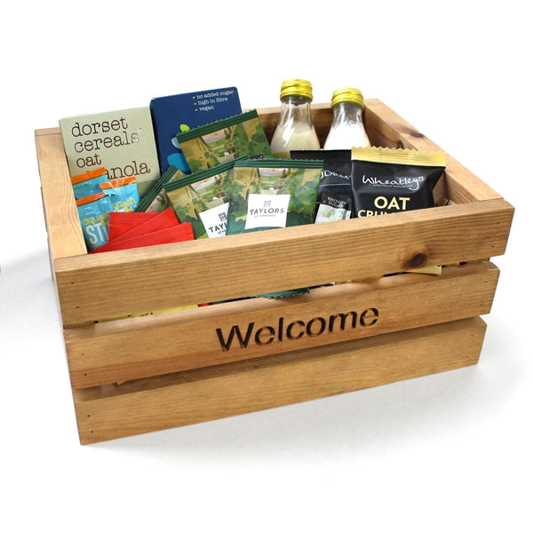 Wooden Welcome Crate