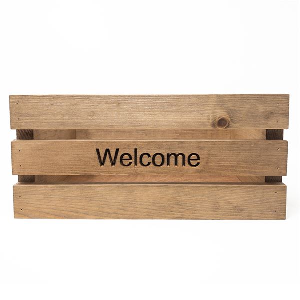 Wooden Welcome Crate