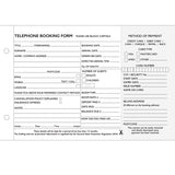 Telephone Booking Forms - Pack of 5x50