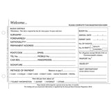 Guest Registration Cards - Pack of 250