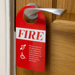 Fire Safety Door Hangers - Pack of 10