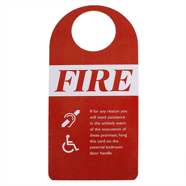 Fire Safety Door Hangers - Pack of 10